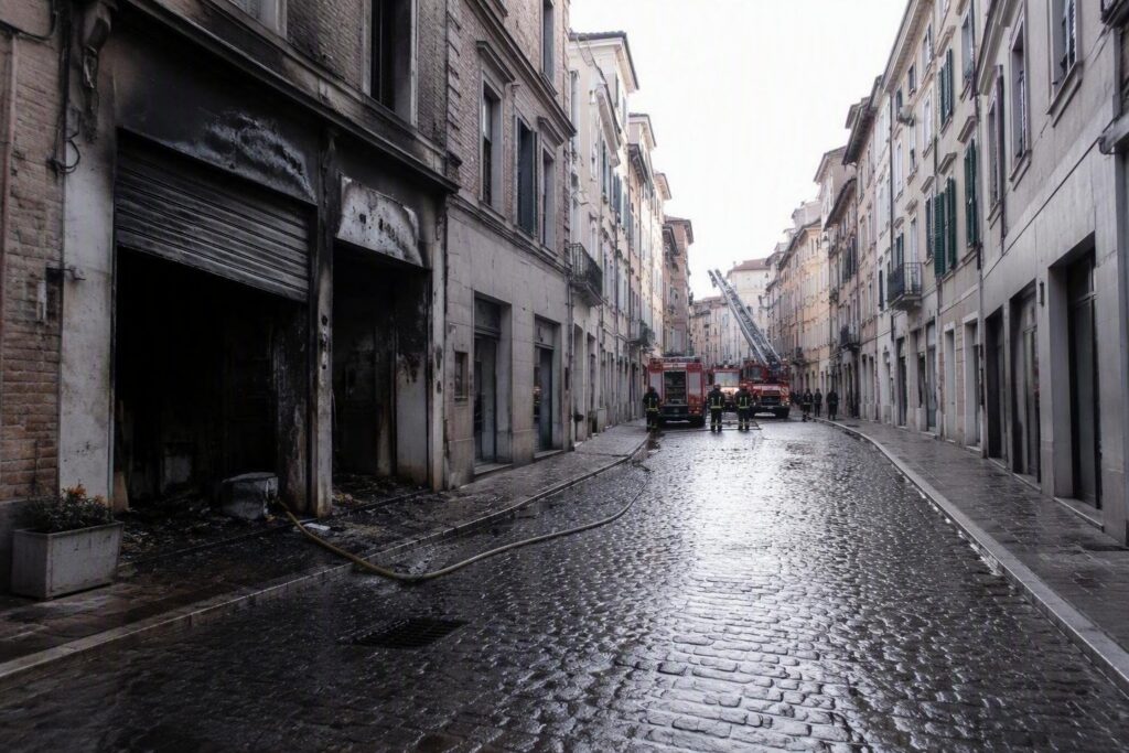 Incendio in via Conchiglia a Civitanova Marche: cosa è successo questa mattina