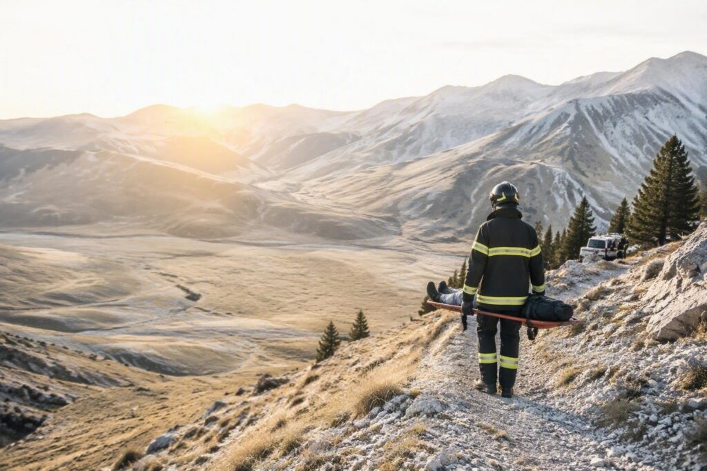 Soccorso alpino a Ussita: escursionista infortunata sul sentiero