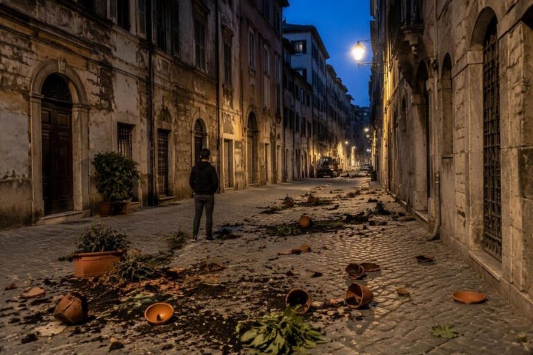 Vandalismo in via degli Orefici: 21enne identificato dopo i danneggiamenti