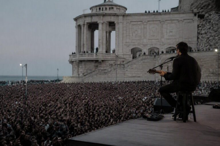 Concerto di Alex Britti ad Ancona: 3500 spettatori al Monumento al Passetto