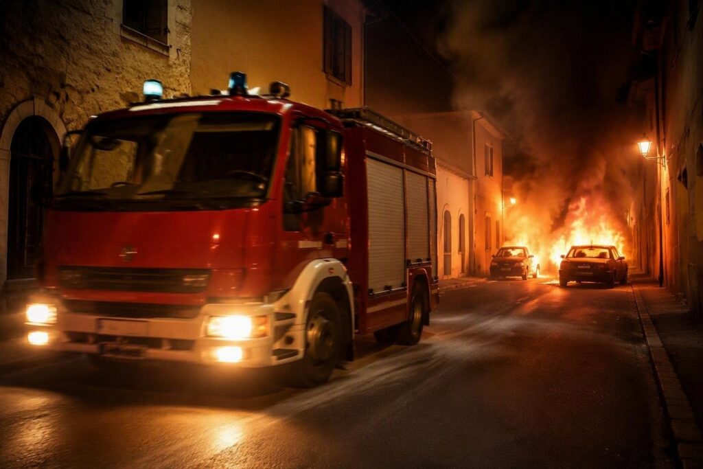 Incendio a Ripe di Trecastelli: Vigili del Fuoco intervengono per spegnere le fiamme