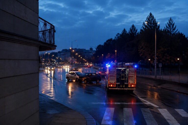 Scontro tra auto a Jesi: automobilista incastrato, vigili del fuoco in intervento
