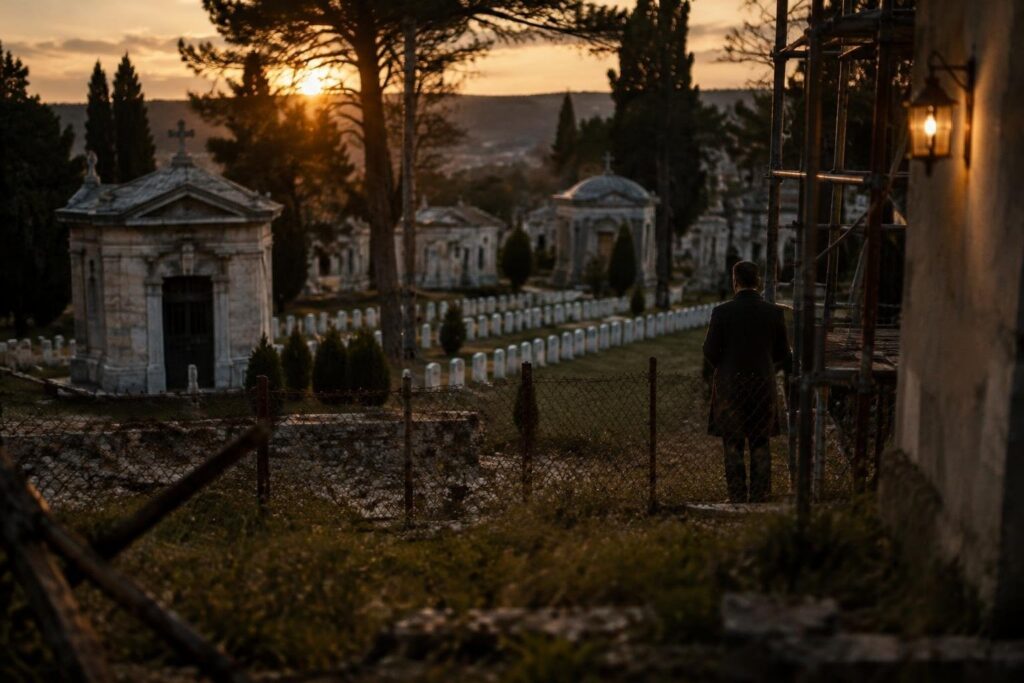 Cantieri inattivi e barriere al cimitero delle Tavernelle limitano le visite