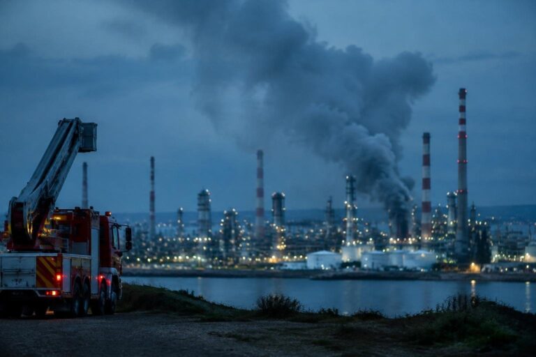 Fumo alto sopra la raffineria Isab: fuori controllo al reparto SG13