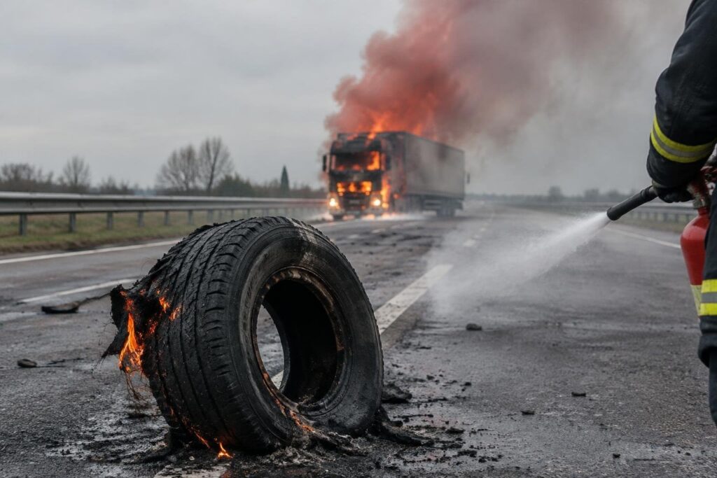 Fuoco su semirimorchio tra i caselli di Marotta e Senigallia sull’A14