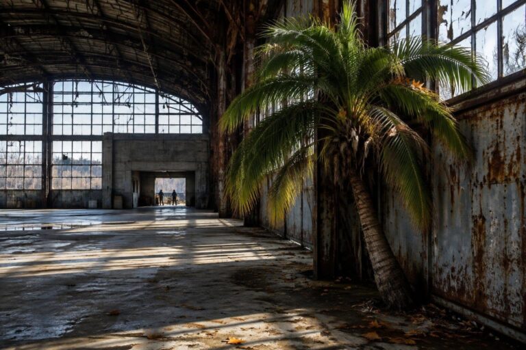 Palme invernali: Bad Pyrmont le ripara nel hangar
