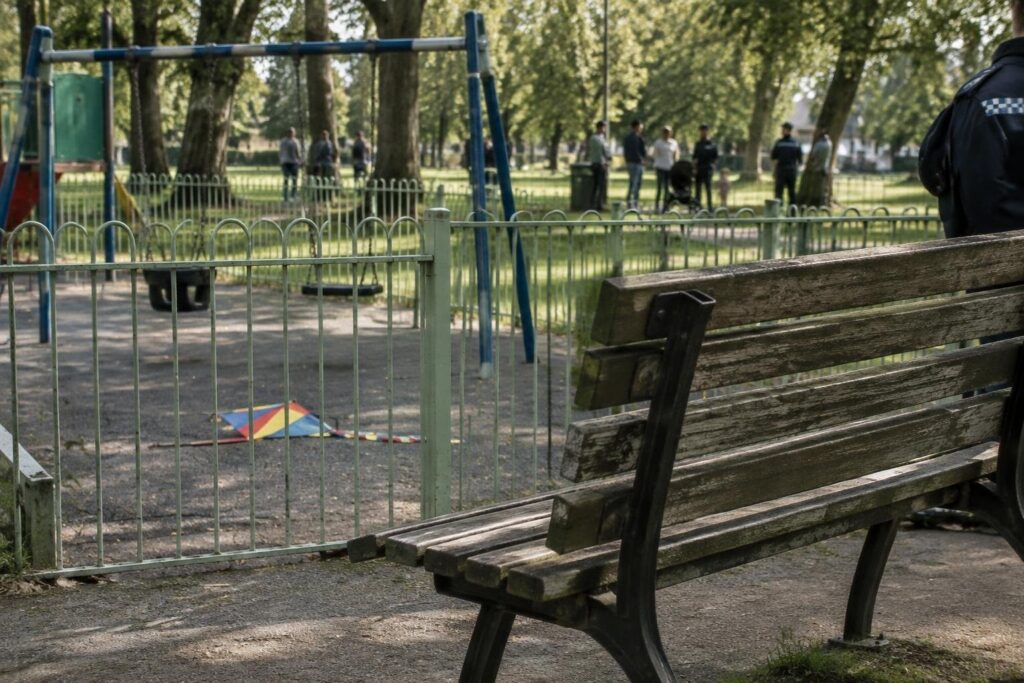 Scandalo al parco di Apsella: uomo mostra genitali a minori, indagini in corso