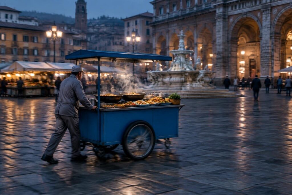 Street food internazionale ad Ancona: gusti dal mondo in piazza Pertini
