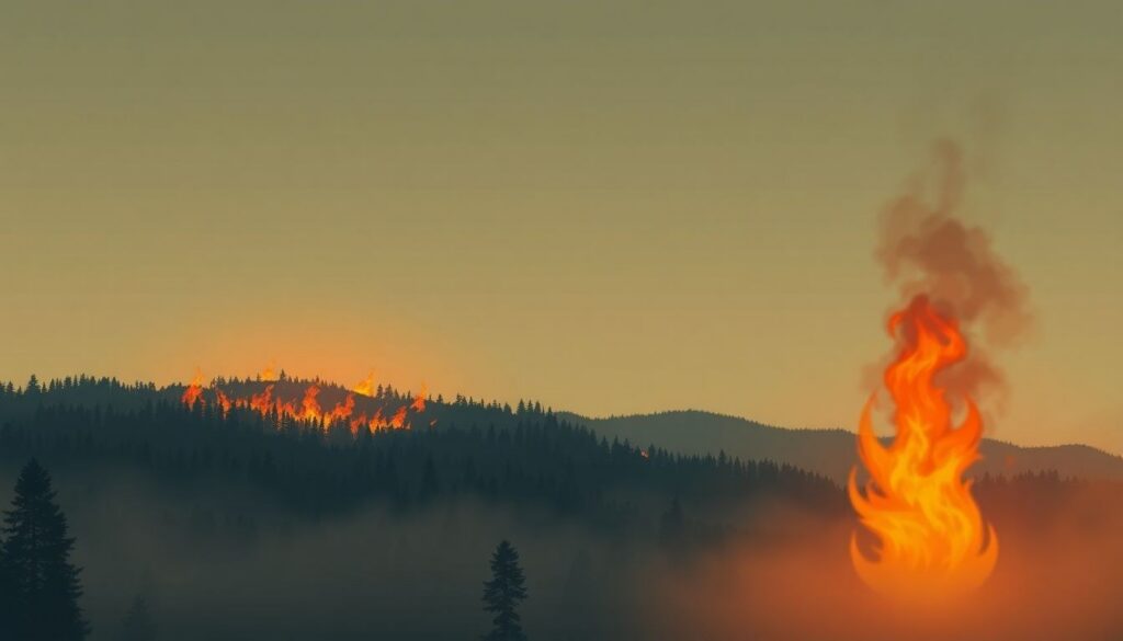 Incendio boschivo rilevato a 29 km da Aosta