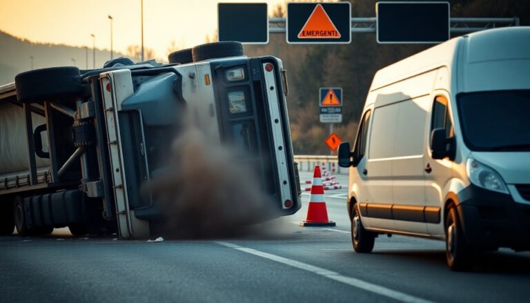 Incidente sulla Torino-Aosta: camion Iveco Eurocargo e furgone si urtano, tratto chiuso