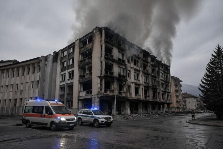 Aosta in fiamme: l’incendio in via Petigat e l’intervento dei vigili del fuoco