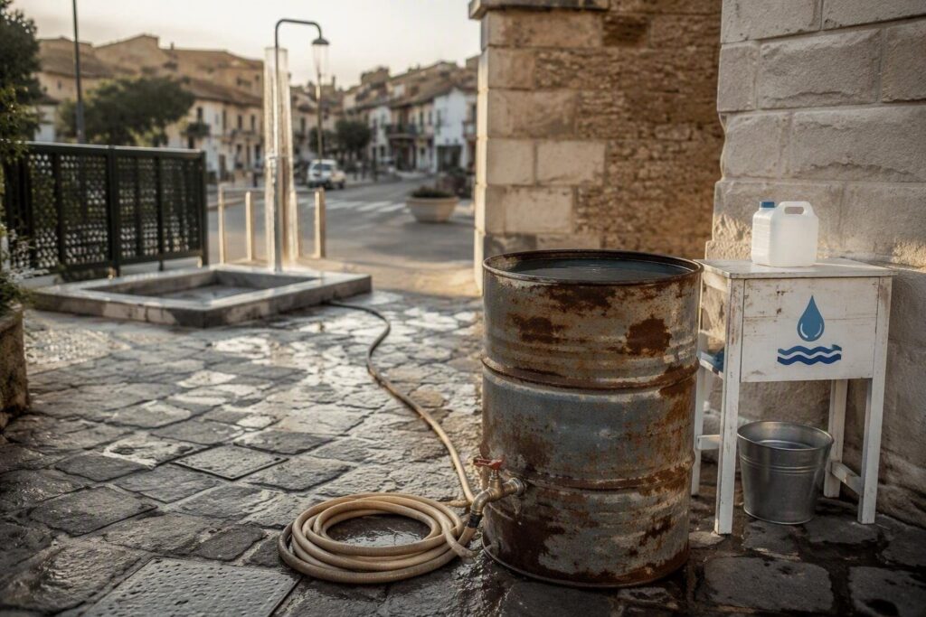 Emergenza idrica a Quart: distribuzione acqua e docce pubbliche attivate
