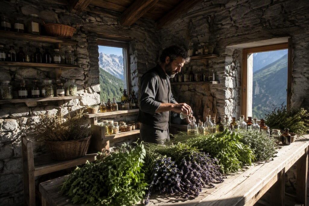 Erbe alpine della Valle d’Aosta nei profumi e negli unguenti