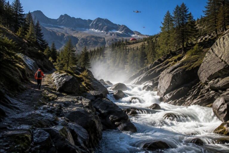 Escursionista perde la vita cadendo nel torrente di Valnontey a Cogne