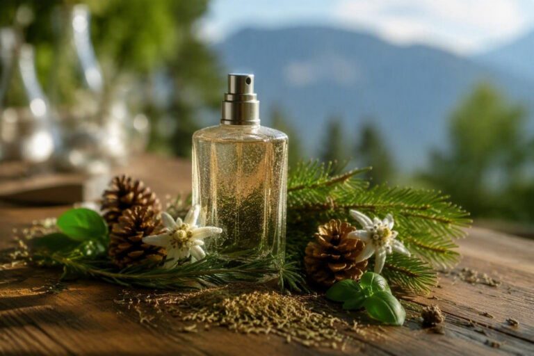 Profumo ispirato alle Alpi: guida pratica a resine, erbe e fiori