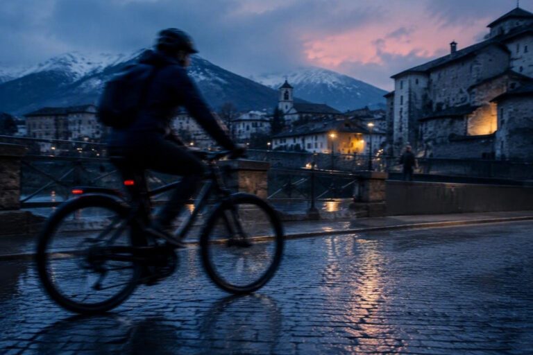 Mobilità sostenibile ad Aosta: i numeri record della pista ciclabile
