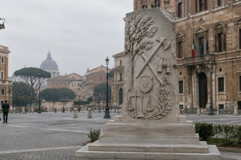 Il nuovo monumento a Roma celebra i forestali d’Italia