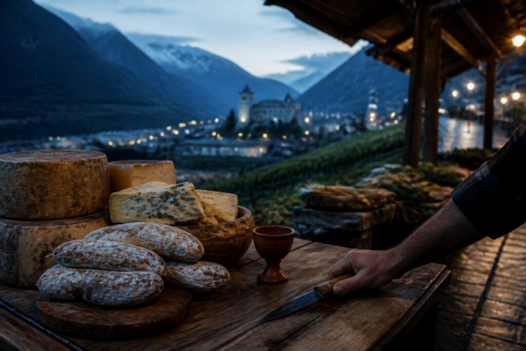 Itinerario gastronomico ad Aosta tra DOP e vigneti