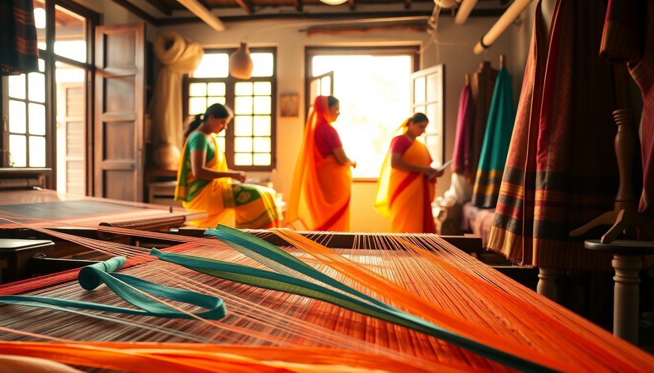 Formazione sulle competenze digitali per donne nell’industria della seta in India
