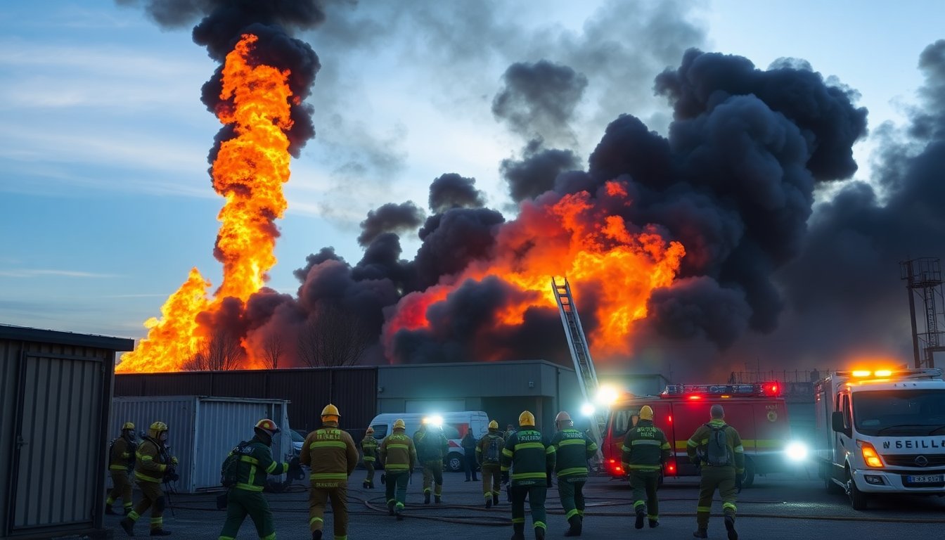 Incendio in azienda chimica a Milano causa evacuazione