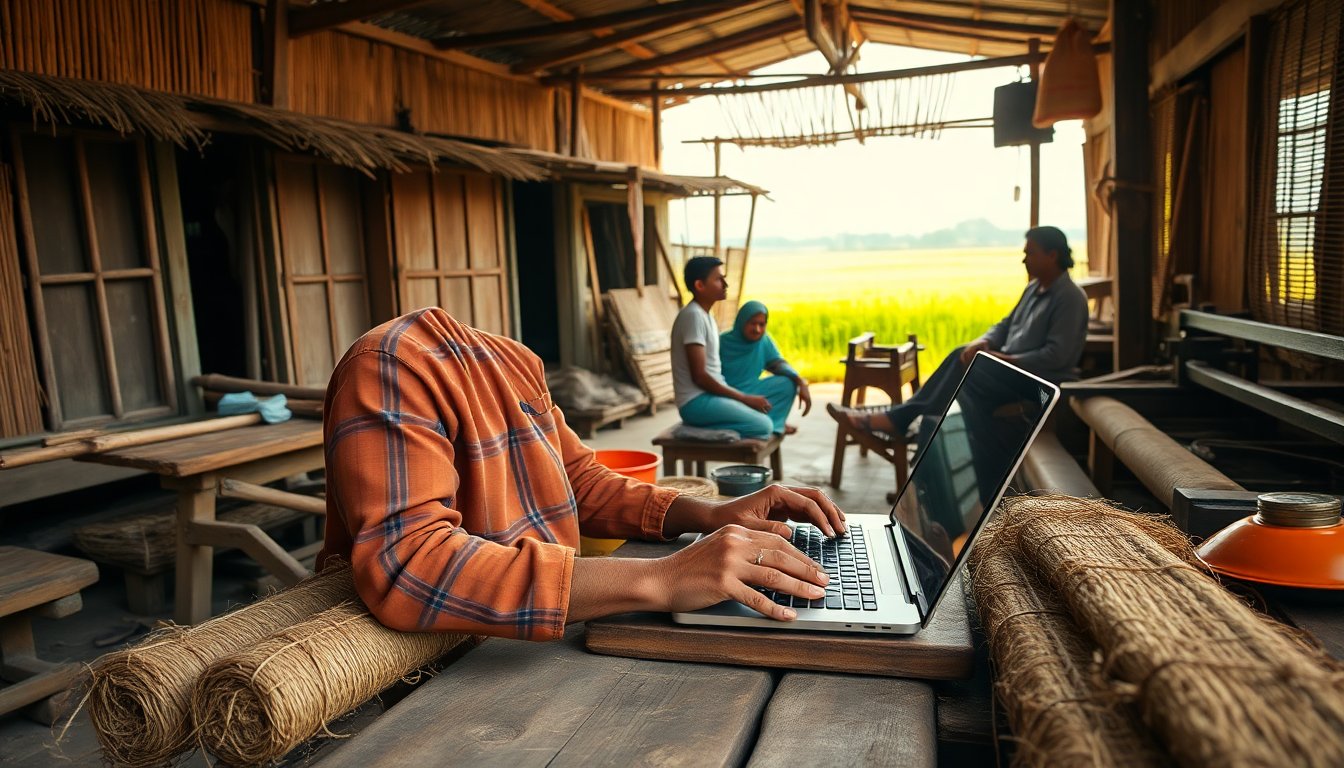 L’Innovazione Digitale degli Artigiani del Juta in India: Un Viaggio nell’Eccellenza Artisanale