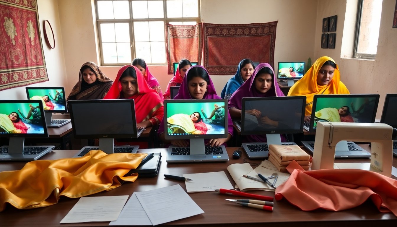 Potenziare le tessitrici rurali in India attraverso la alfabetizzazione digitale