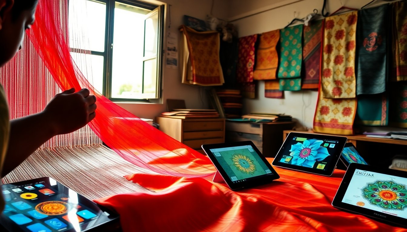 Trasformare l’industria della seta in India attraverso l’empowerment digitale