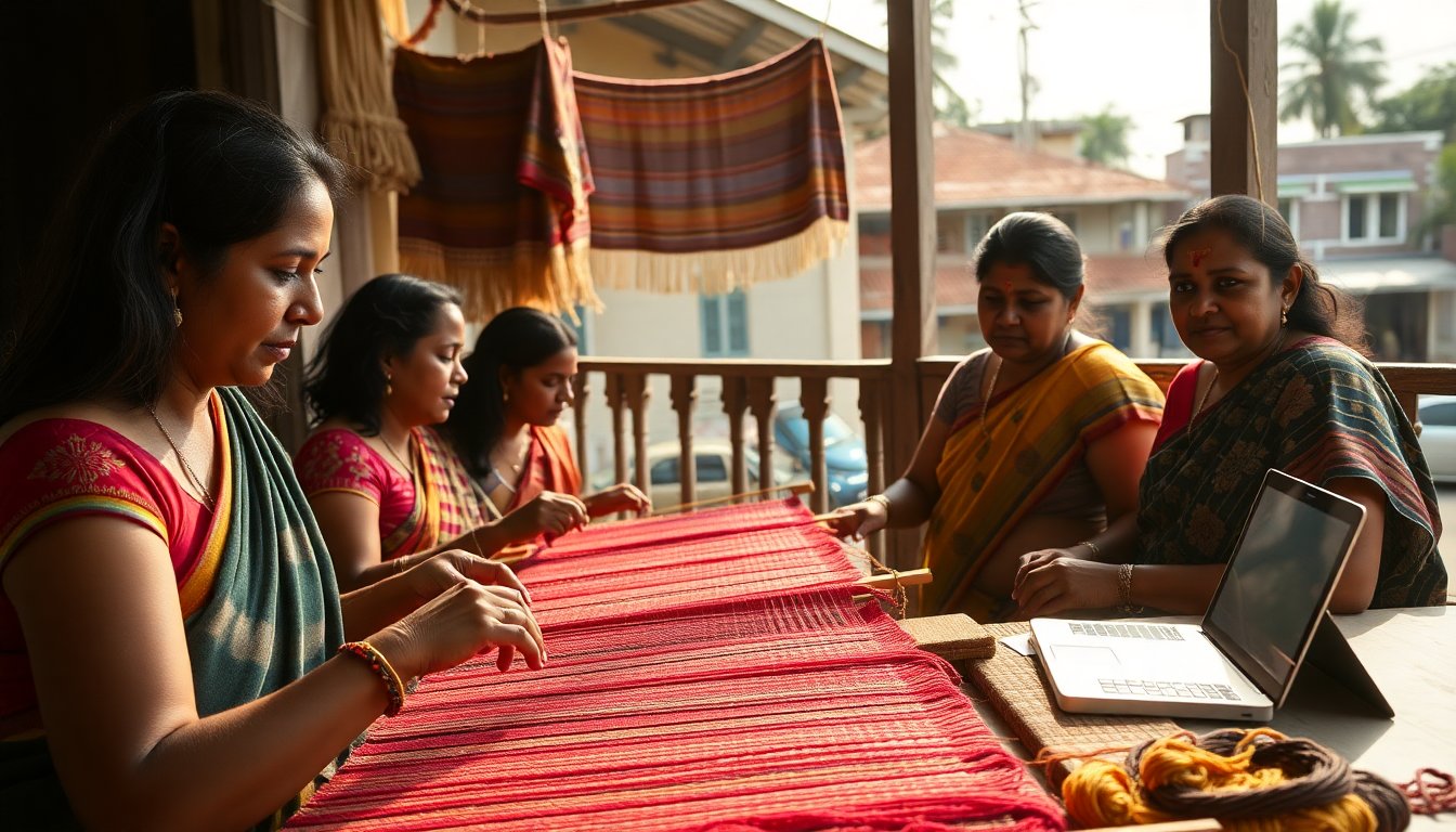 Come l’intelligenza artificiale sta rivoluzionando l’arte dei tessitori in India: Scoprilo ora!