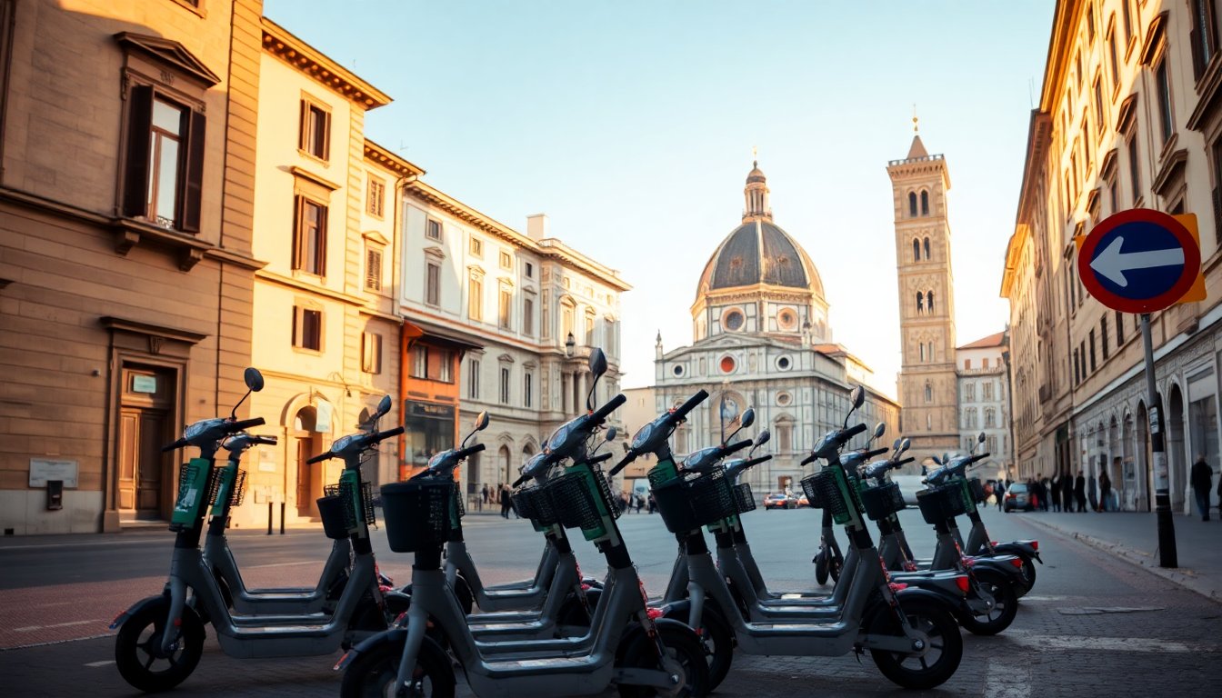 Firenze interrompe il servizio di monopattini elettrici in sharing a partire dal 2026