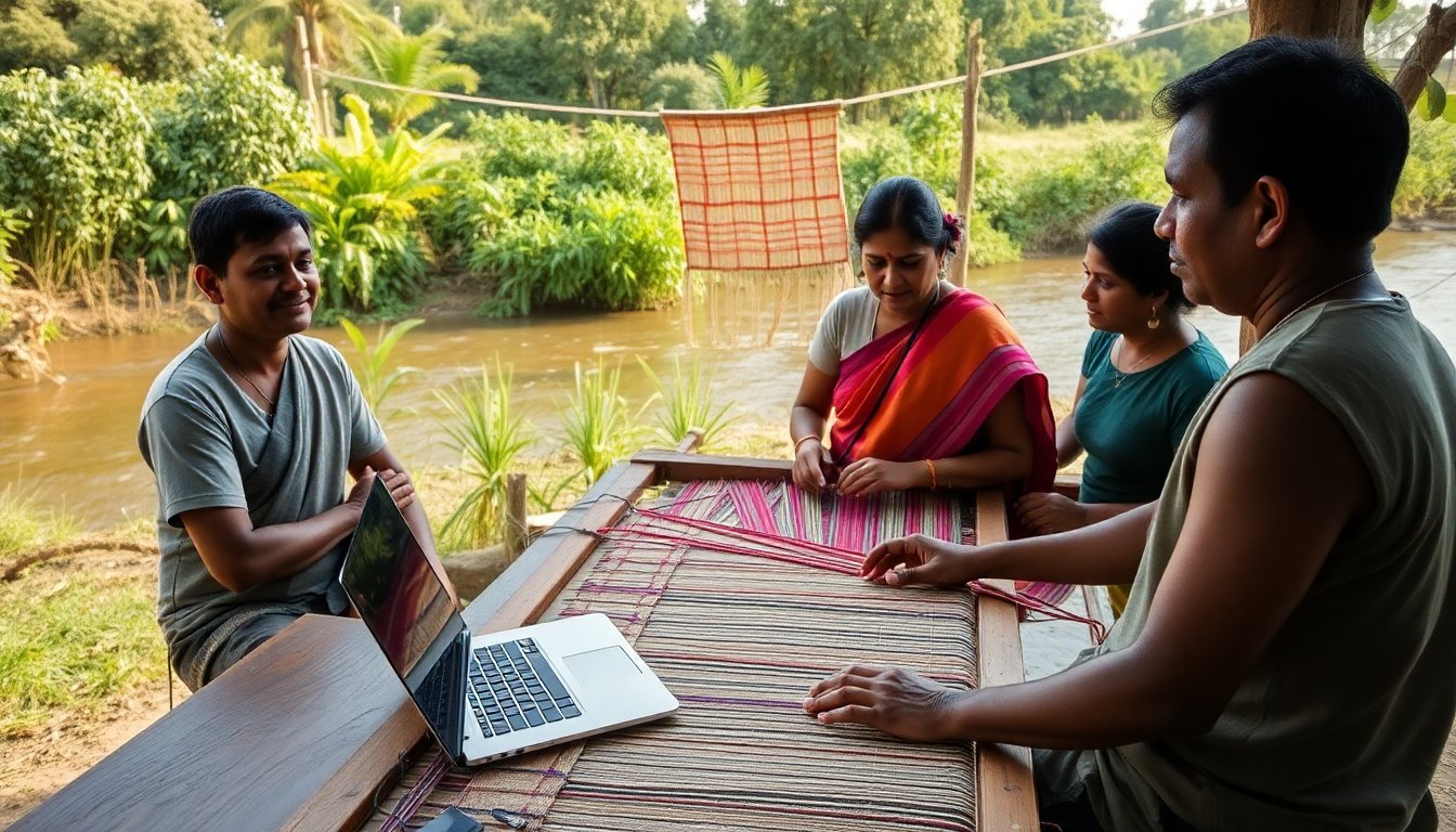 Intelligenza Artificiale e Artigianato Tessile in India: Un Futuro Sostenibile