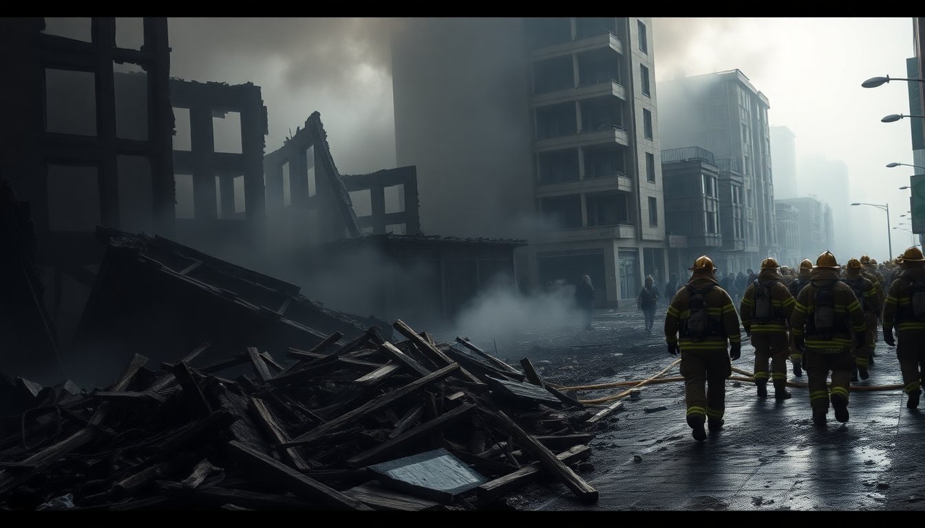 Incendio in centro città: evacuazioni e danni ingenti