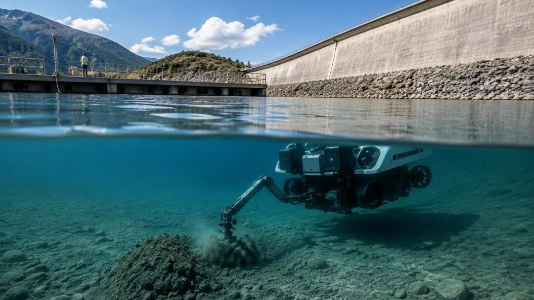Robot Teti rimuove 10.000 m³ di sedimenti alla diga di Cancano