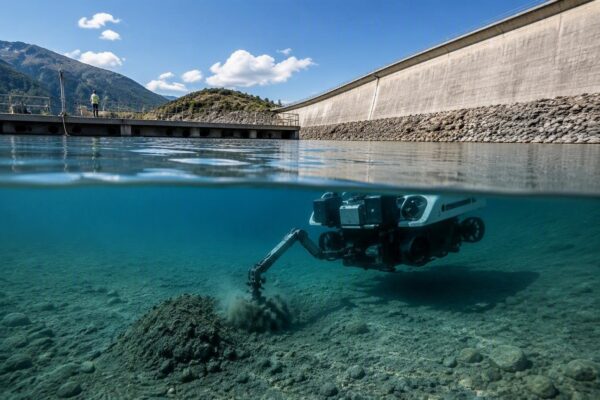 Robot Teti rimuove 10.000 m³ di sedimenti alla diga di Cancano