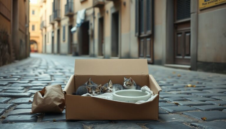 Abbandono di gattini a Bari: come aiutare e chi contattare