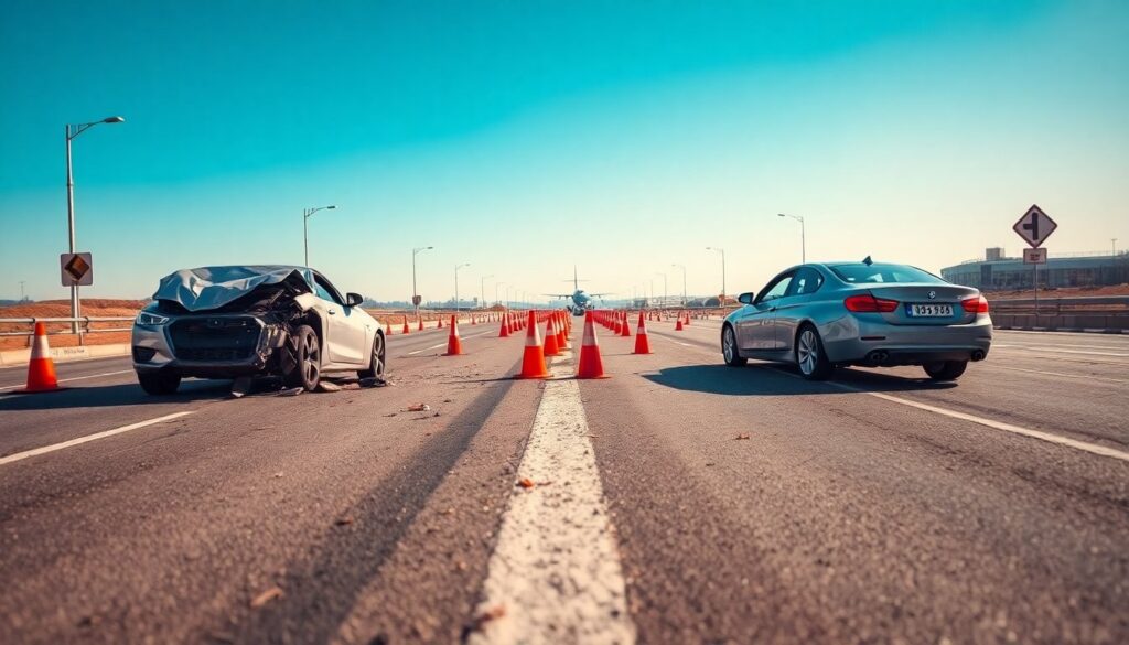 Incidente stradale sul viale di accesso all’aeroporto di Bari Palese