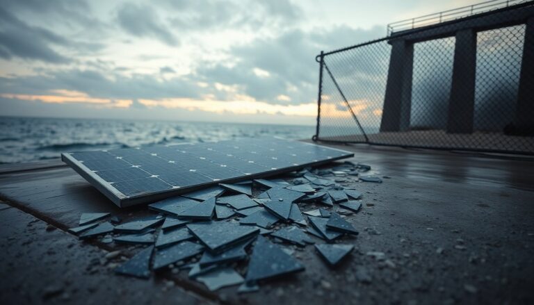 Atto intimidatorio a Brindisi: danneggiato il cantiere fotovoltaico sulla diga di Punta Riso