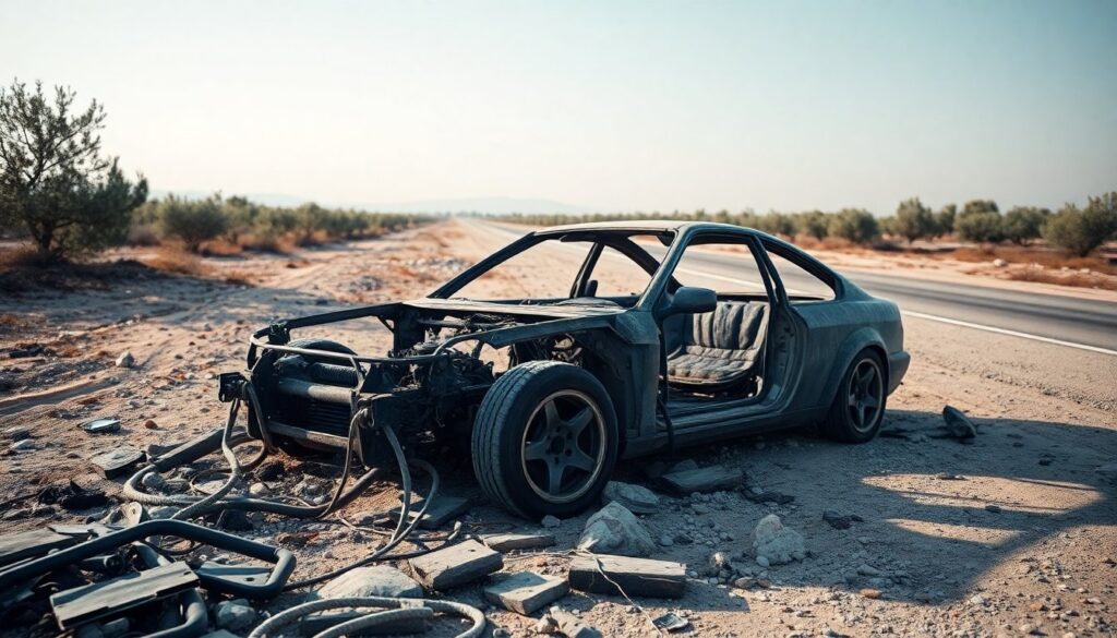 Carcasse di auto rubate e bruciate: l’allarme ambientale in Puglia