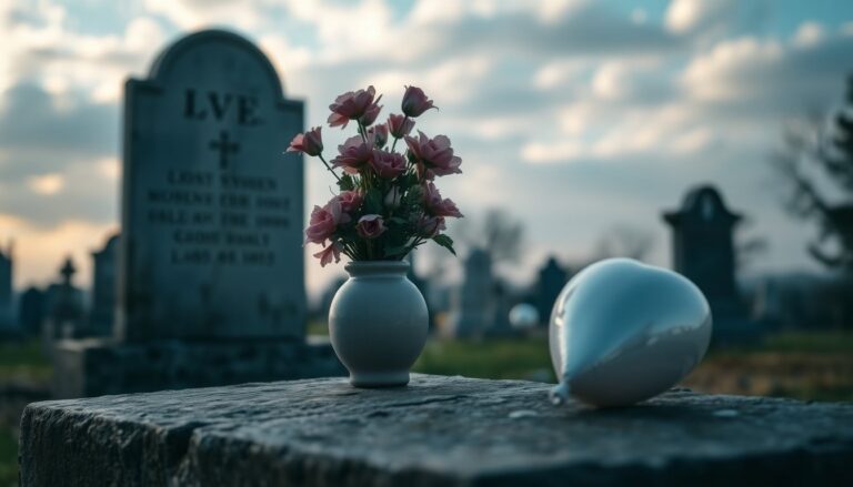 Composizione floreale e palloncino rubati al cimitero: segnalazione via social