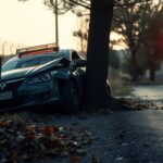 Incidente stradale a Triggianello: auto esce di strada e finisce contro un albero