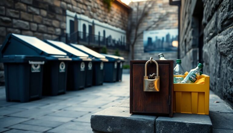 Serrature sui bidoni condominiali per tutelare la raccolta porta a porta