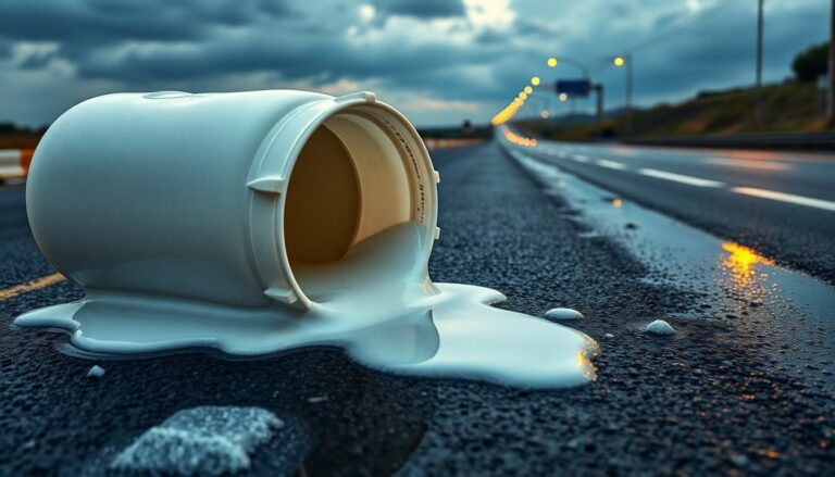 Camion ribaltato sulla Ss 96 a Modugno: taniche di ipoclorito disperse sulla carreggiata