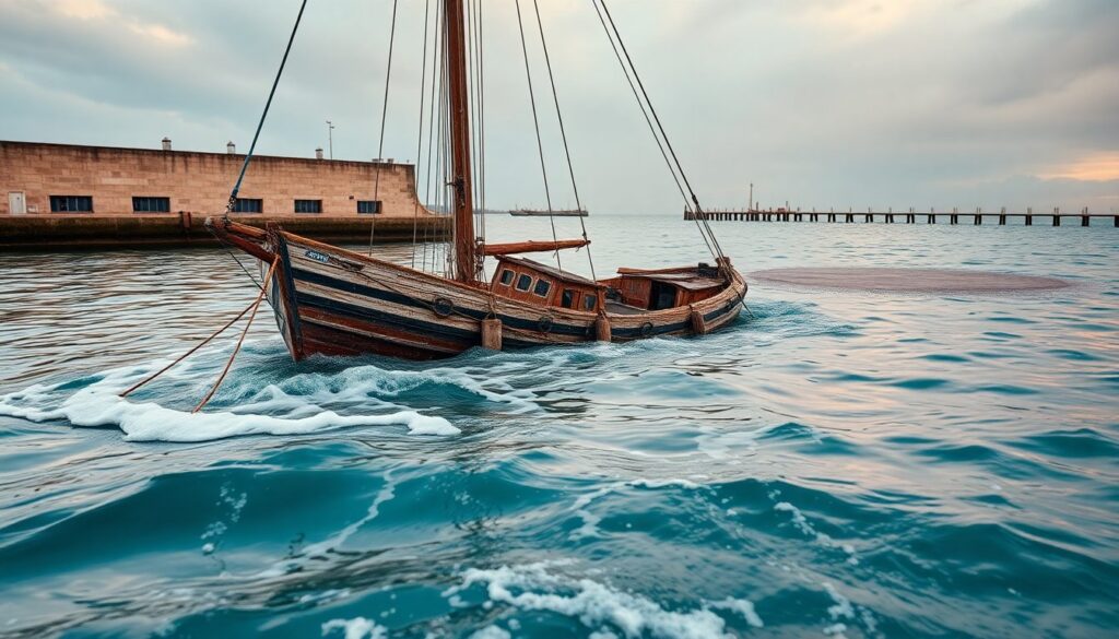Peschereccio Diana Prima affonda all’ormeggio nel porto di Ortona
