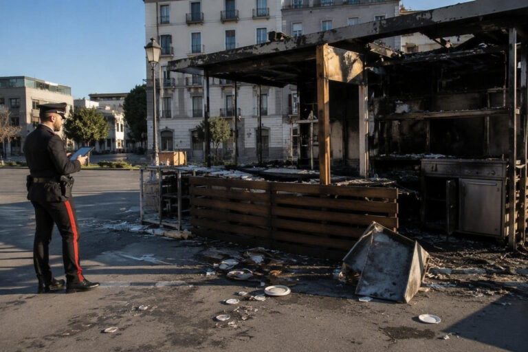 Chiosco esploso a San Ferdinando di Puglia: indagini in corso