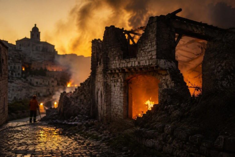 Incendi a Ginosa: tre o quattro roghi contemporanei mettono a rischio la sicurezza