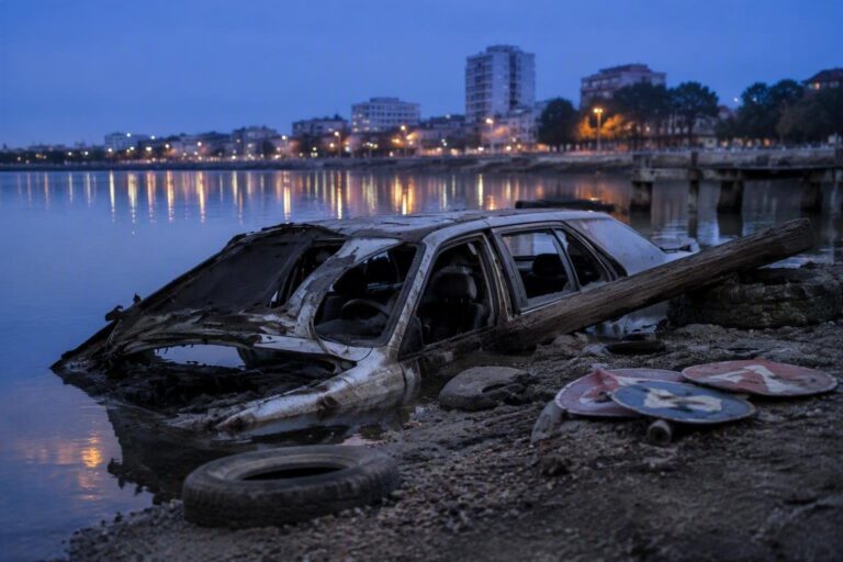 Lite coniugale a Cattolica: marito si lancia in acqua con l’auto