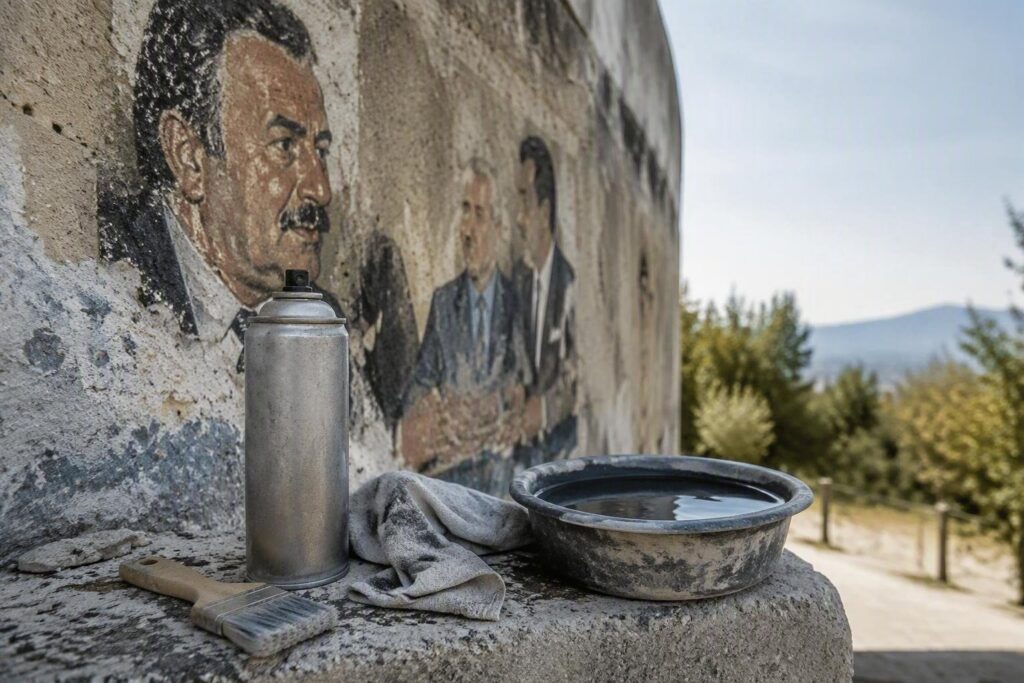 Il murale di Falcone a Bari torna a splendere dopo l’imbrattamento