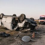 Incidente sulla statale 96 a sei km da Altamura: furgone ribaltato, tre feriti