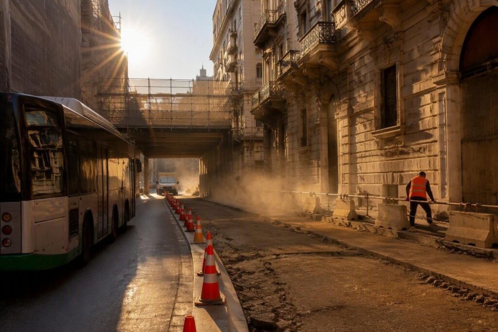 Trasporti a Bari: capolinea spostato per i lavori BRT e deviazioni temporanee