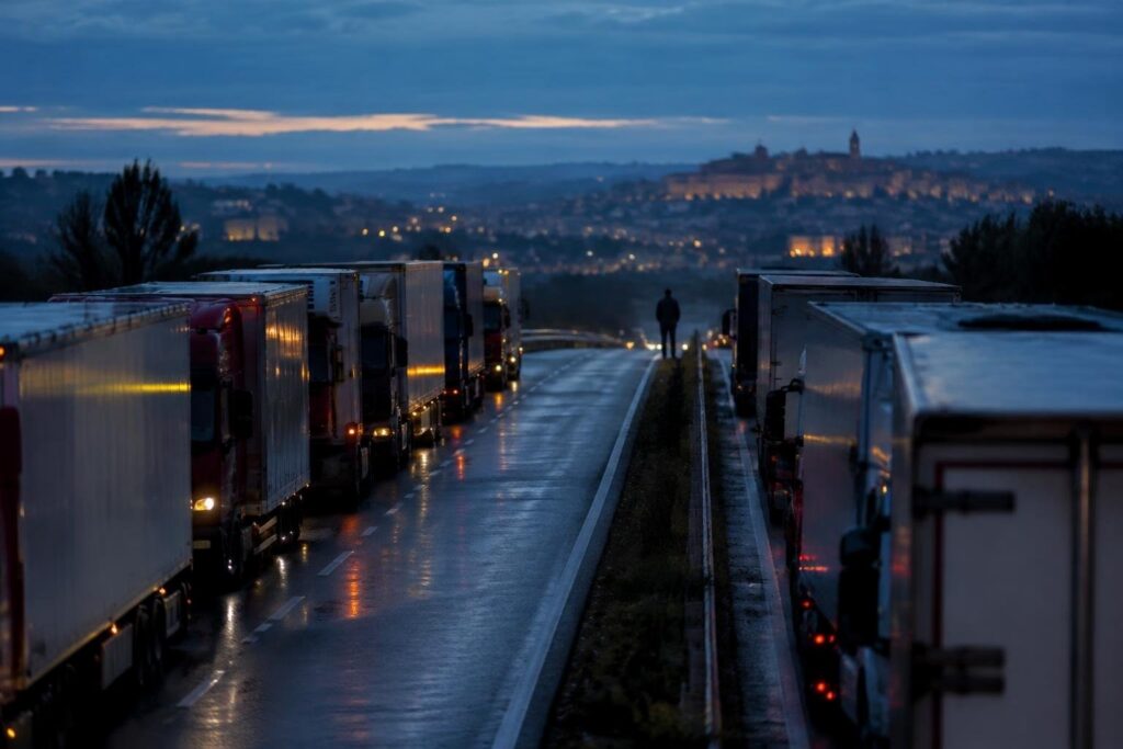Blocco dei camion sulla statale 96: rallentamenti ad Altamura