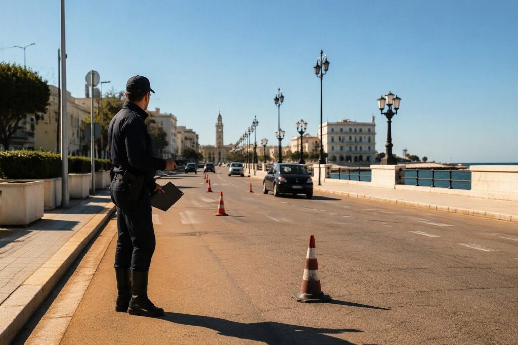 Codice della strada a Bari: regole, controlli e alcoltest